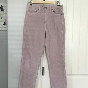 Lilac corduroy pants